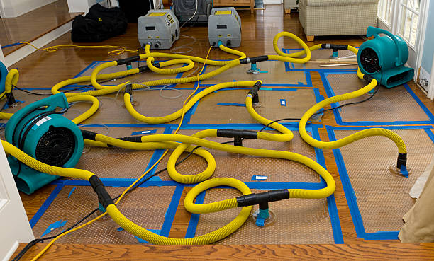 Professional Flood Damage Restoration technician working in Modesto, CA